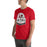 Man wearing Lake Travis High School Cavaliers Red Premium Unisex T-shirt 219