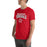 Man wearing MacArthur High School Generals Red Premium Unisex T-shirt 234