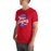 Man wearing Oak Ridge High School War Eagles Red Premium Unisex T-shirt 253