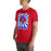 Man wearing Sam Houston High School Texans Red Premium Unisex T-shirt 226