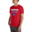 Man wearing Sam Houston High School Texans Red Premium Unisex T-shirt 003