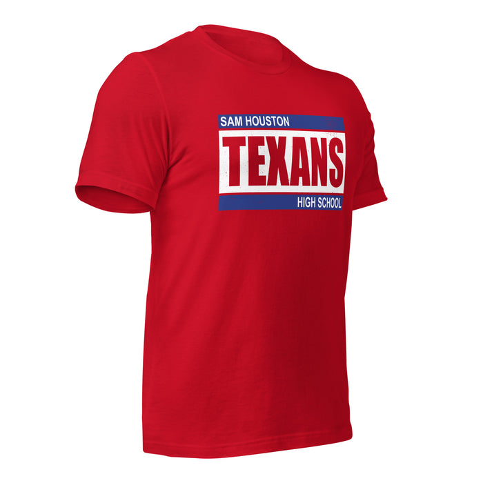 Sam Houston High School Texans Red Premium Unisex T-shirt 098b