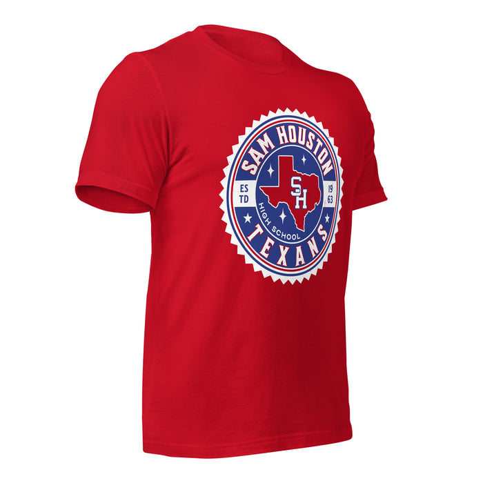 Sam Houston High School Texans Red Premium Unisex T-shirt 203b