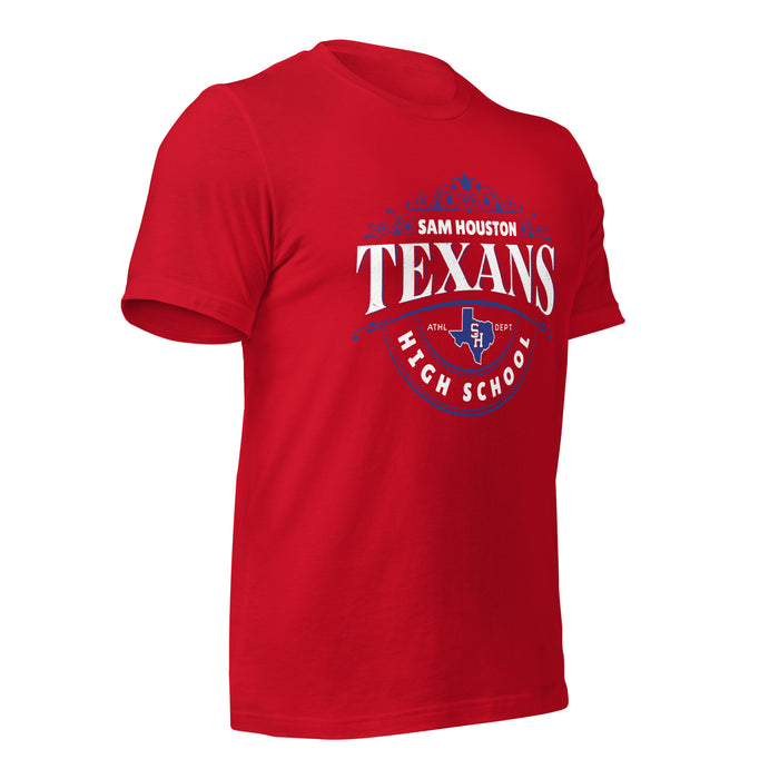 Sam Houston High School Texans Red Premium Unisex T-shirt 211b