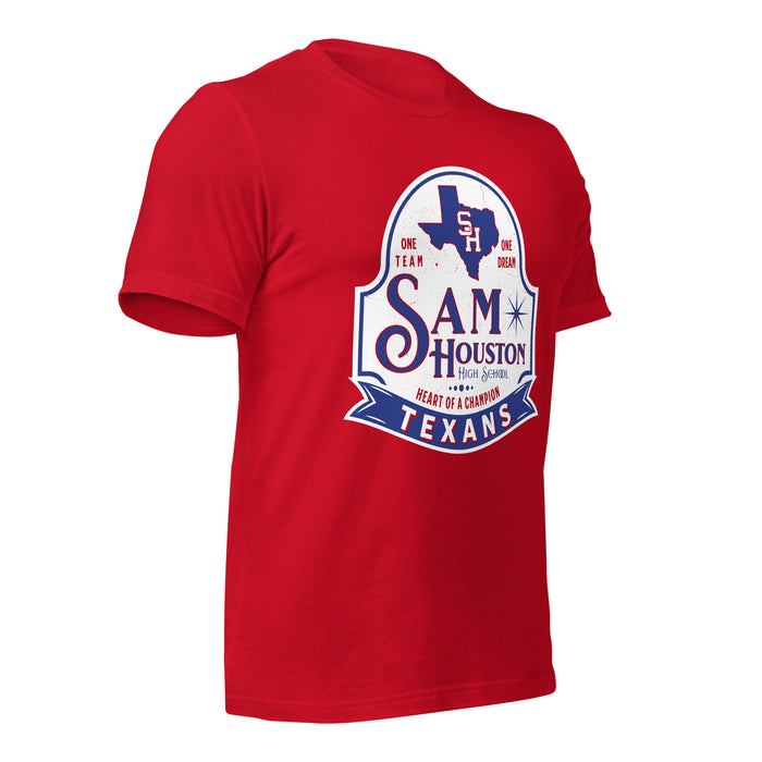 Sam Houston High School Texans Red Premium Unisex T-shirt 219b