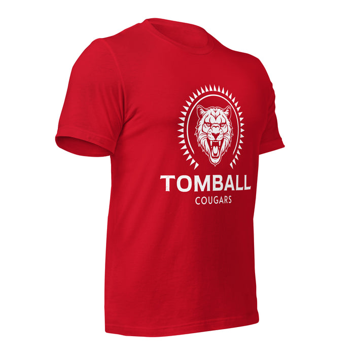 Tomball High School Cougars Red Premium Unisex T-shirt 226b