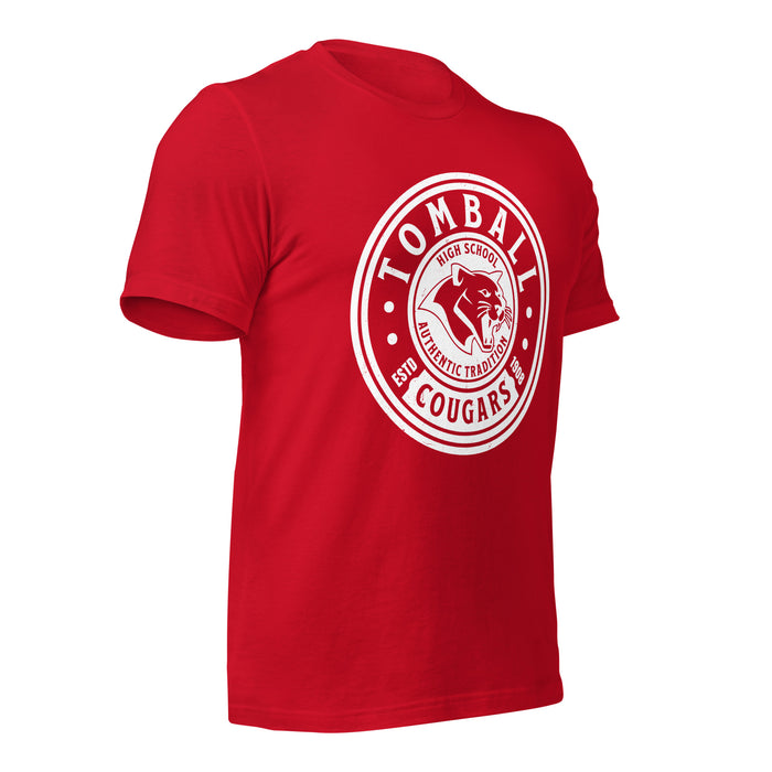 Tomball High School Cougars Red Premium Unisex T-shirt 220b