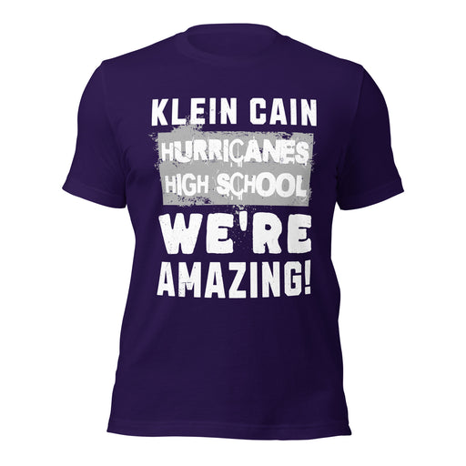 Klein Cain High School Hurricanes Purple Premium Unisex T-shirt 231