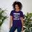 Woman wearing Klein Cain High School Hurricanes Purple Premium Unisex T-shirt 233