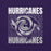 Close-up view of Klein Cain High School Hurricanes Purple Premium Unisex T-shirt 233