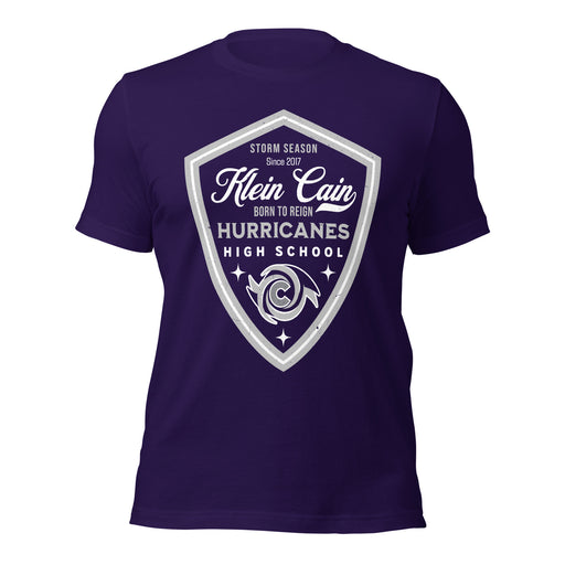 Klein Cain High School Hurricanes Purple Premium Unisex T-shirt 225