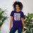 Woman wearing Klein Cain High School Hurricanes Purple Premium Unisex T-shirt 236