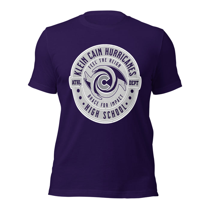 Klein Cain High School Hurricanes Purple Premium Unisex T-shirt 224