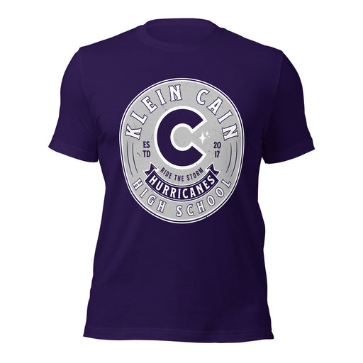 Klein Cain High School Hurricanes Purple Premium Unisex T-shirt 215
