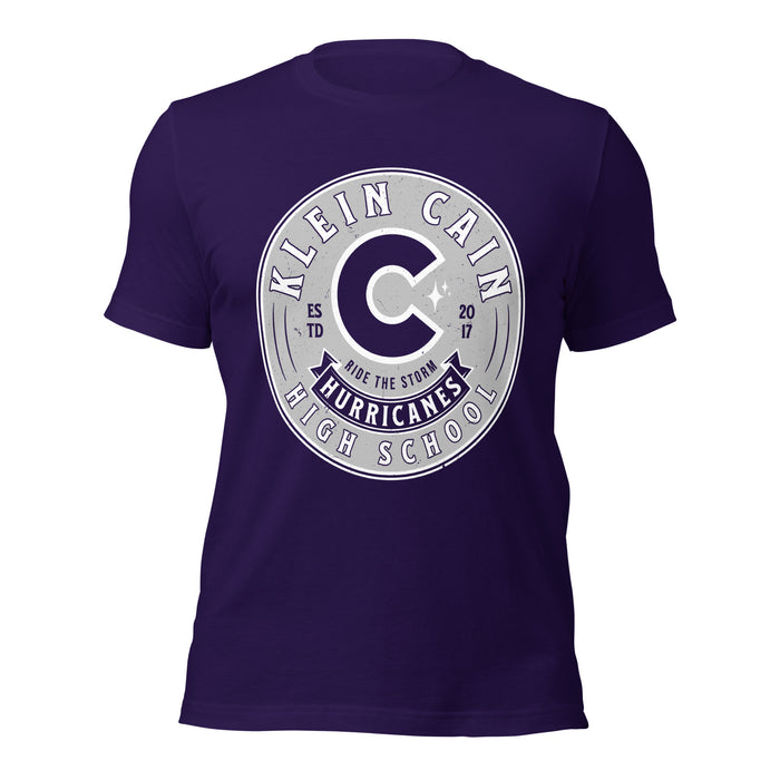 Klein Cain High School Hurricanes Purple Premium Unisex T-shirt 215