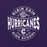 Close-up view of Klein Cain High School Hurricanes Purple Premium Unisex T-shirt 218