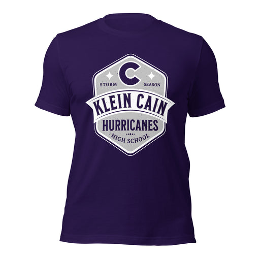 Klein Cain High School Hurricanes Purple Premium Unisex T-shirt 209
