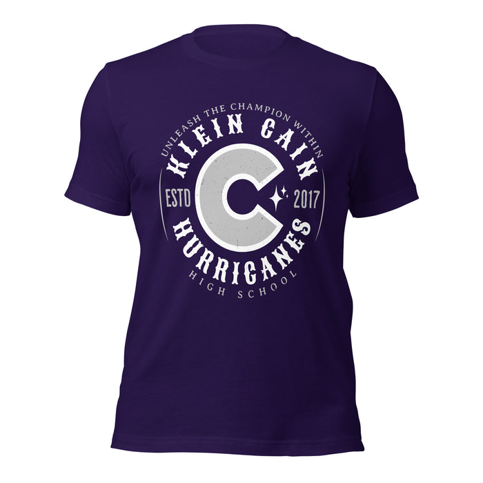 Klein Cain High School Hurricanes Purple Premium Unisex T-shirt 214