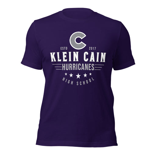 Klein Cain High School Hurricanes Purple Premium Unisex T-shirt 217