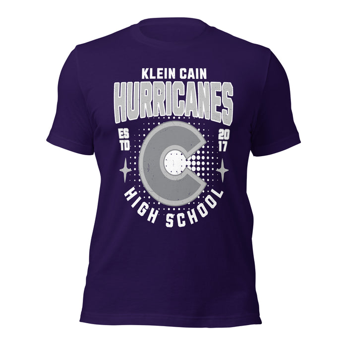 Klein Cain High School Hurricanes Purple Premium Unisex T-shirt 204