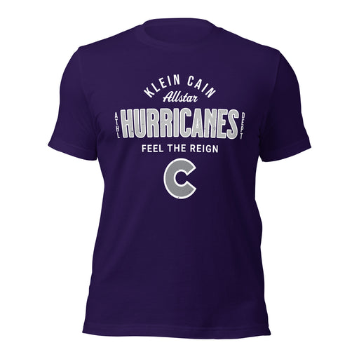 Klein Cain High School Hurricanes Purple Premium Unisex T-shirt 040