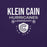 Close-up view of Klein Cain High School Hurricanes Purple Premium Unisex T-shirt 003