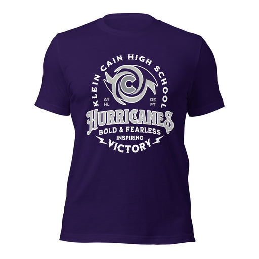 Klein Cain High School Hurricanes Purple Premium Unisex T-shirt 206