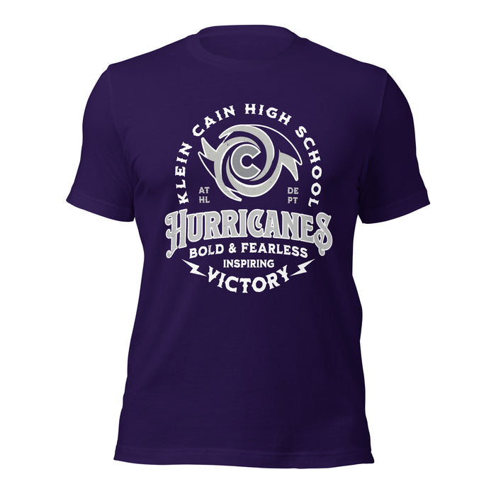 Klein Cain High School Hurricanes Purple Premium Unisex T-shirt 206