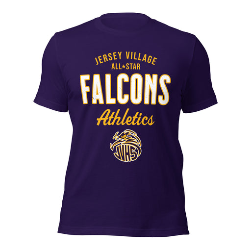 Jersey Village High School Falcons Purple Premium Unisex T-shirt 034
