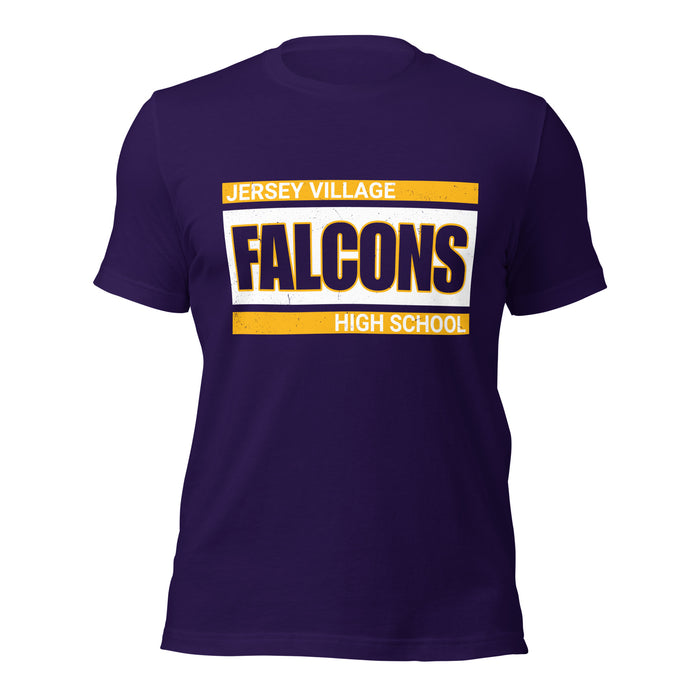 Jersey Village High School Falcons Purple Premium Unisex T-shirt 098