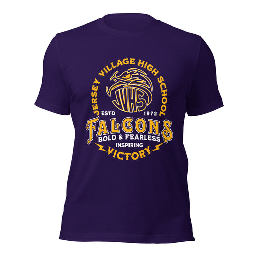 Jersey Village High School Falcons Purple Premium Unisex T-shirt 206