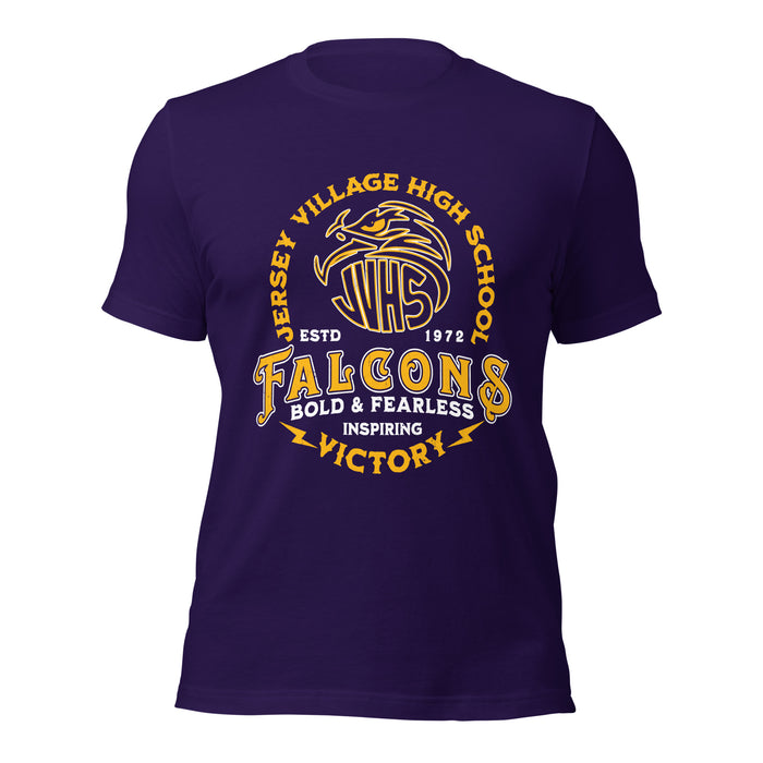 Jersey Village High School Falcons Purple Premium Unisex T-shirt 206