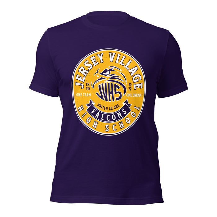 Jersey Village High School Falcons Purple Premium Unisex T-shirt 215