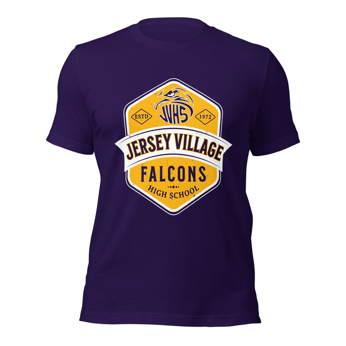 Jersey Village High School Falcons Purple Premium Unisex T-shirt 209