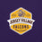 Close-up view of Jersey Village High School Falcons Purple Premium Unisex T-shirt 209