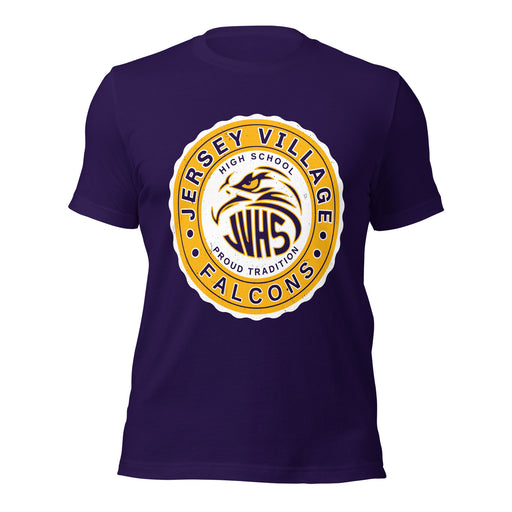 Jersey Village High School Falcons Purple Premium Unisex T-shirt 216