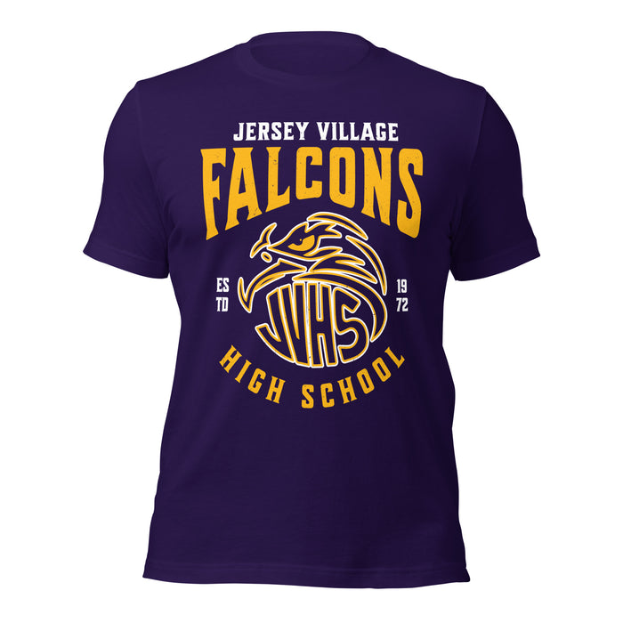 Jersey Village High School Falcons Purple Premium Unisex T-shirt 213