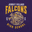 Close-up view of Jersey Village High School Falcons Purple Premium Unisex T-shirt 213