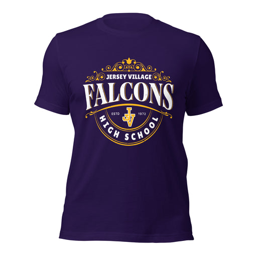 Jersey Village High School Falcons Purple Premium Unisex T-shirt 211