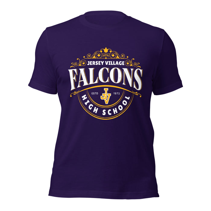 Jersey Village High School Falcons Purple Premium Unisex T-shirt 211