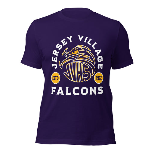 Jersey Village High School Falcons Purple Premium Unisex T-shirt 208