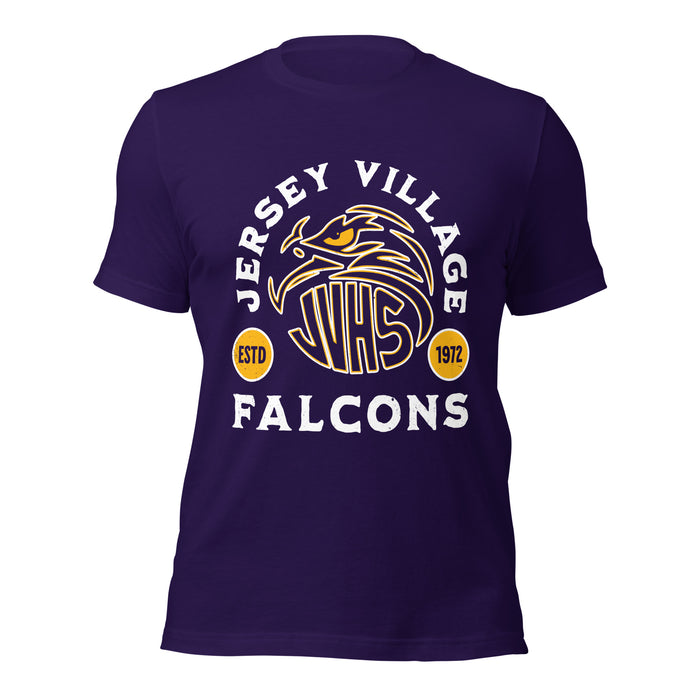 Jersey Village High School Falcons Purple Premium Unisex T-shirt 208
