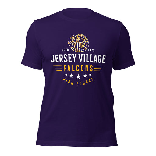 Jersey Village High School Falcons Purple Premium Unisex T-shirt 217