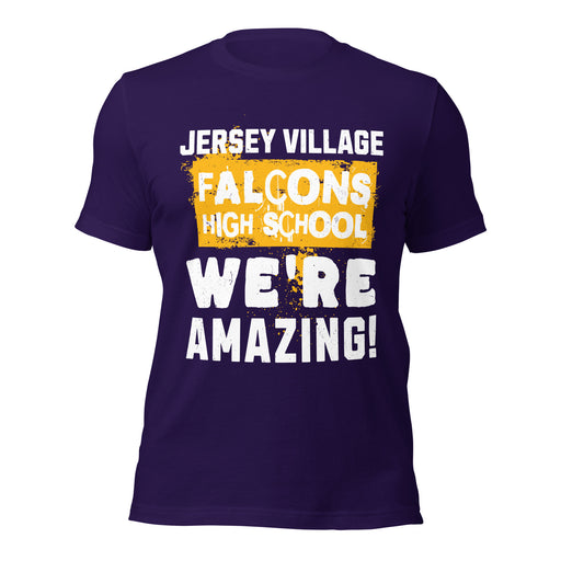 Jersey Village High School Falcons Purple Premium Unisex T-shirt 231