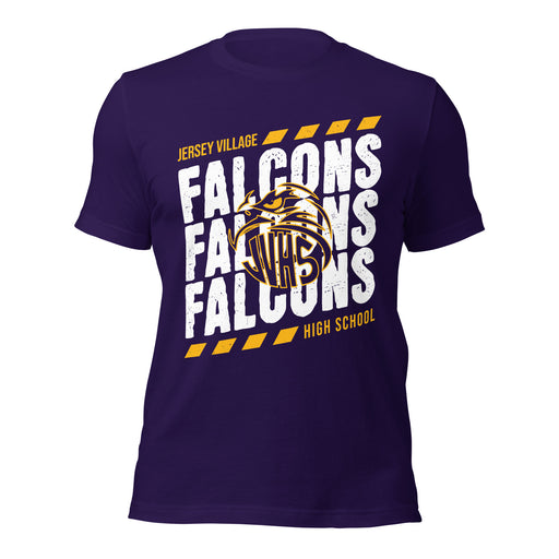 Jersey Village High School Falcons Purple Premium Unisex T-shirt 223