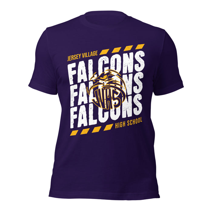 Jersey Village High School Falcons Purple Premium Unisex T-shirt 223