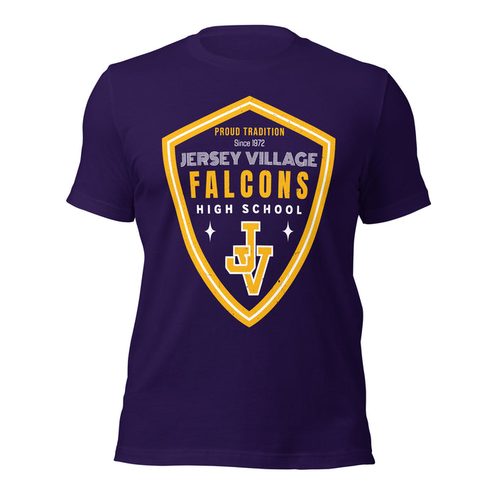 Jersey Village High School Falcons Purple Premium Unisex T-shirt 225