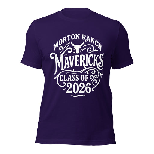 Morton Ranch High School Mavericks Premium Purple Unisex T-shirt 254