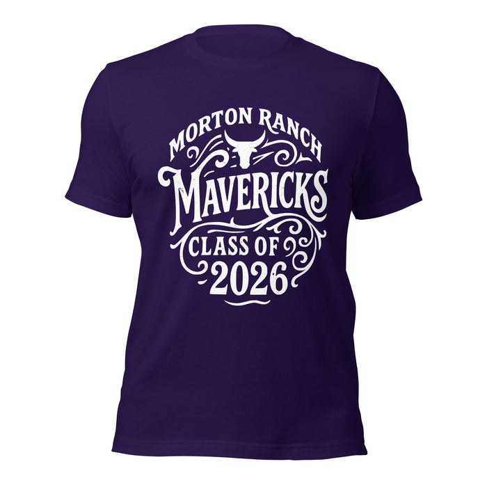 Morton Ranch High School Mavericks Premium Purple Unisex T-shirt 254