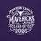 Close-up view of Morton Ranch High School Mavericks Premium Purple Unisex T-shirt 254